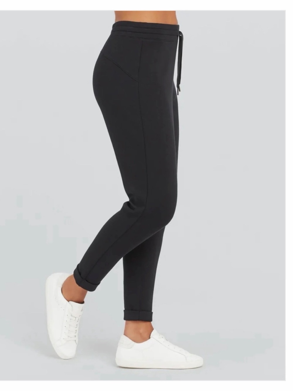 SPANX Airessentials Black Jogger Pants Women's Size S Tapered Leg
